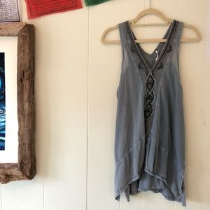 Free People beaded tank, size S